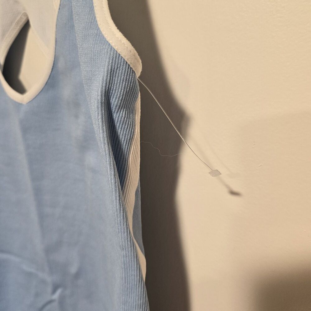 Free People FP Movement Power Play Bodysuit Baby Blue Size M/L Athletic Sporty - Picture 7 of 13